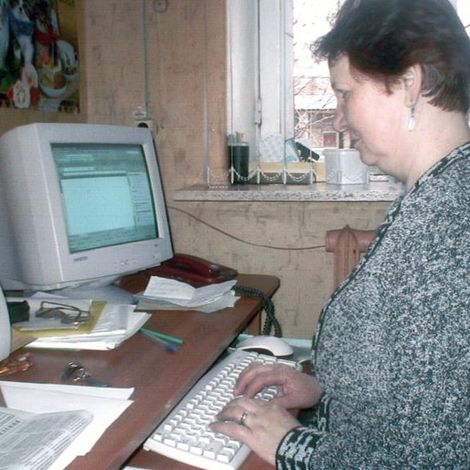 Вера Федоровна Белова, ветеран редакции, бывший оператор газеты "Пучежские вести"