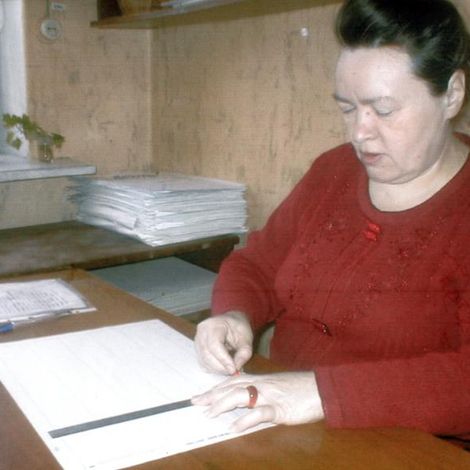 Светлана Федоровна Эмберг, бывший ответственный секретарь. Сегодня - корректор газеты "Пучежские вести"